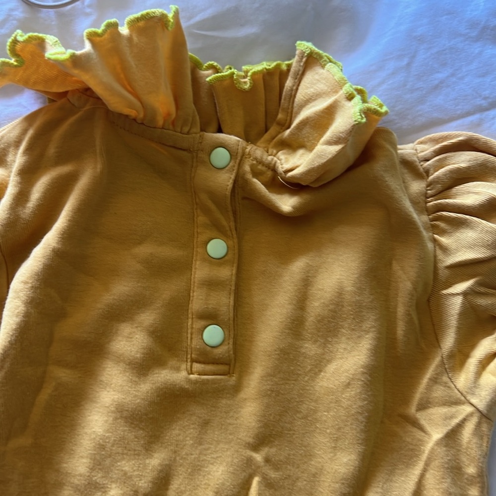 Misha & Puff 4Y Ruffle Yellow Floral Short Set - Picture 3 of 5